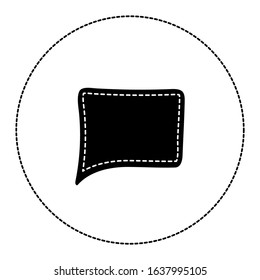 chat icon vector illustration dialog text on white background