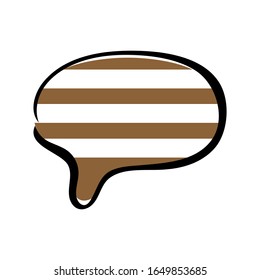 chat icon vector illustration dialog text on white background