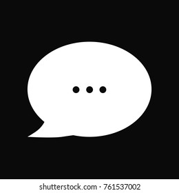 Chat icon. Vector illustration. Dialog text