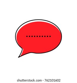 Chat icon. Vector illustration. Dialog text