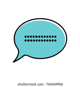 Chat icon vector illustration dialog text on white background
