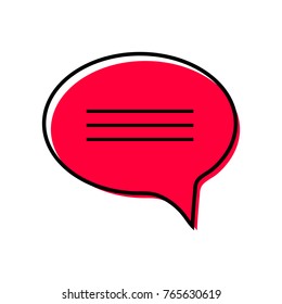 Chat icon. Vector illustration Dialog text