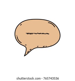 Chat icon. Vector illustration Dialog text