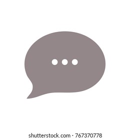 Chat icon. Vector illustration Dialog text