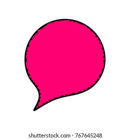Chat icon. Vector illustration. Dialog text on white background