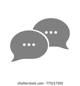 Chat icon. Vector illustration Dialog text