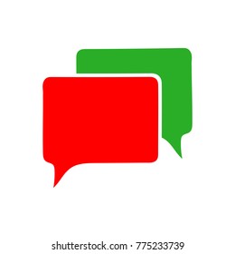 Chat icon. Vector illustration Dialog text