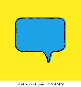Chat icon. Vector illustration Dialog text