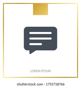 chat Icon. Vector illustration EPS 10.