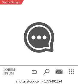 Chat icon. Vector illustration EPS 10.