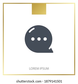 chat icon. Vector illustration EPS 10.