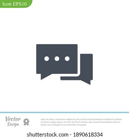 chat icon. Vector illustration EPS 10.