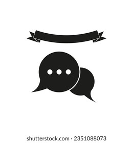 Chat icon. Vector illustration. EPS 10.