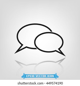 Chat icon vector illustration EPS 10.