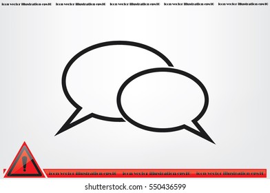 Chat icon vector illustration EPS 10.