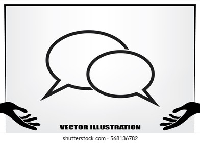 Chat icon vector illustration EPS 10.