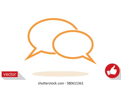 Chat icon vector illustration EPS 10.