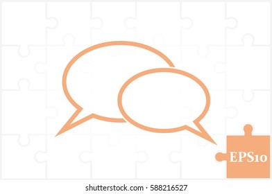 Chat icon vector illustration EPS 10.
