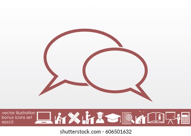 Chat icon vector illustration EPS 10.