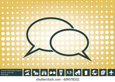 Chat icon vector illustration EPS 10.