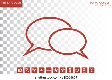 Chat icon vector illustration EPS 10.