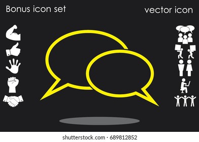 Chat icon vector illustration EPS 10.