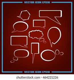 Chat icon vector illustration eps10.