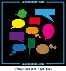 Chat icon vector illustration eps10.