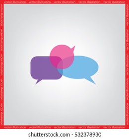 Chat icon vector illustration eps10.