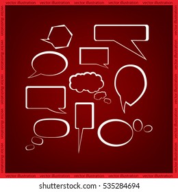 Chat icon vector illustration eps10.