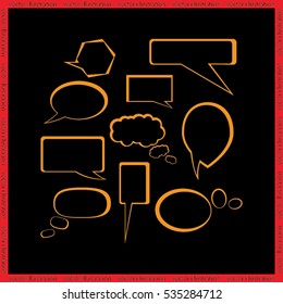 Chat icon vector illustration eps10.