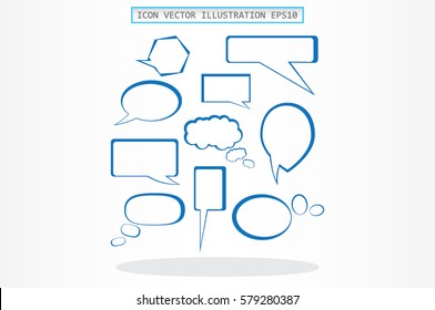 Chat icon vector illustration eps10.