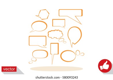 Chat icon vector illustration eps10.