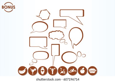 Chat icon vector illustration eps10.