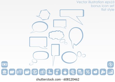 Chat icon vector illustration eps10.