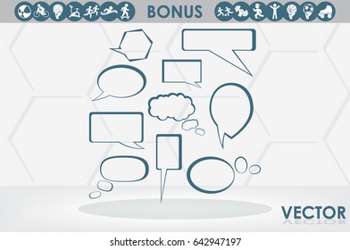 Chat icon vector illustration eps10.