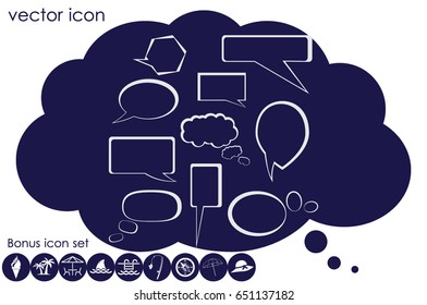 Chat icon vector illustration eps10.
