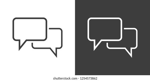 chat icon vector illustration. Flat design style
