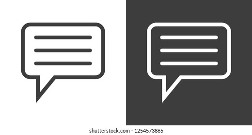chat icon vector illustration. Flat design style
