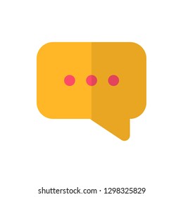 Chat Icon Vector Illustration in Flat Style for Any Purpose