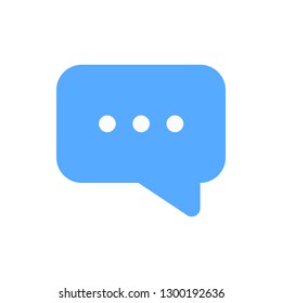Chat Icon Vector Illustration in Flat Style for Any Purpose