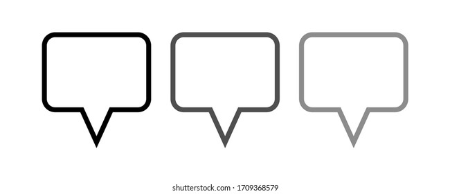 chat icon vector illustration. Flat design style.