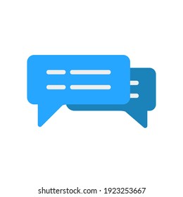 Chat icon vector illustration in flat style about marketing and growth for any projects, use for website mobile app presentation