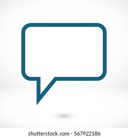 chat icon vector illustration. Flat design style