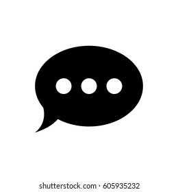 chat icon vector illustration. Flat design style