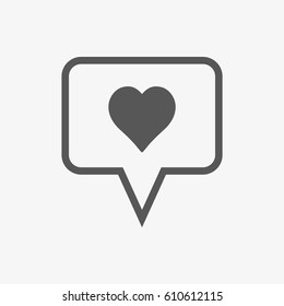 chat icon vector illustration. Flat design style