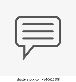 chat icon vector illustration. Flat design style
