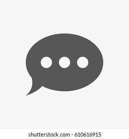 chat icon vector illustration. Flat design style