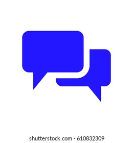 chat icon vector illustration. Flat design style