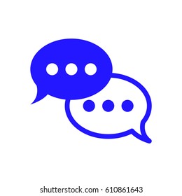 chat icon vector illustration. Flat design style